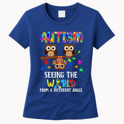 Autism Seeing The World From A Different Angle Gift Womens T-Shirt
