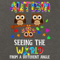 Autism Seeing The World From A Different Angle Gift Cotton Canvas Backpack