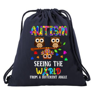 Autism Seeing The World From A Different Angle Gift Drawstring Bag