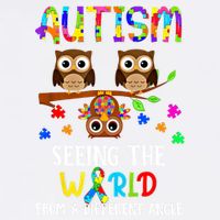 Autism Seeing The World From A Different Angle Gift Garment-Dyed Sweatshirt