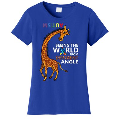 Autism Seeing The World From Different Angle Awareness Gift Women's T-Shirt