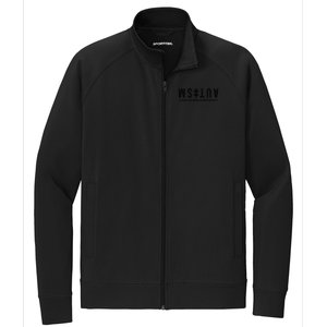 Autism Seeing The World Differently Premium Stretch Full-Zip Cadet Jacket