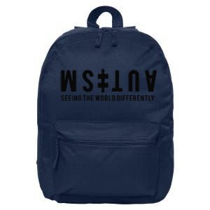 Autism Seeing The World Differently Premium 16 in Basic Backpack