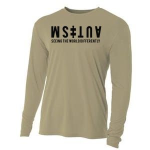 Autism Seeing The World Differently Premium Cooling Performance Long Sleeve Crew