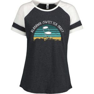 Alabama Sweet Tea Party Montgomery Alabama River Boat Enza Ladies Jersey Colorblock Tee