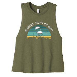 Alabama Sweet Tea Party Montgomery Alabama River Boat Women's Racerback Cropped Tank