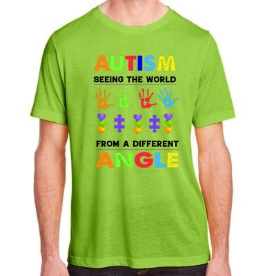 Autism Seeing The World From A Different Angle Adult ChromaSoft Performance T-Shirt