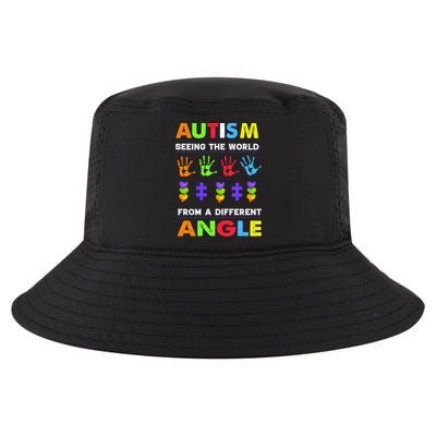 Autism Seeing The World From A Different Angle Cool Comfort Performance Bucket Hat