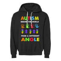 Autism Seeing The World From A Different Angle Garment-Dyed Fleece Hoodie