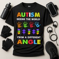 Autism Seeing The World From A Different Angle Performance Shirt