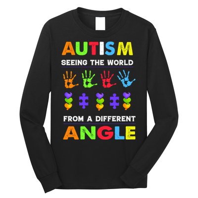 Autism Seeing The World From A Different Angle Long Sleeve Shirt