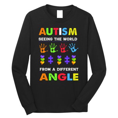 Autism Seeing The World From A Different Angle Long Sleeve Shirt