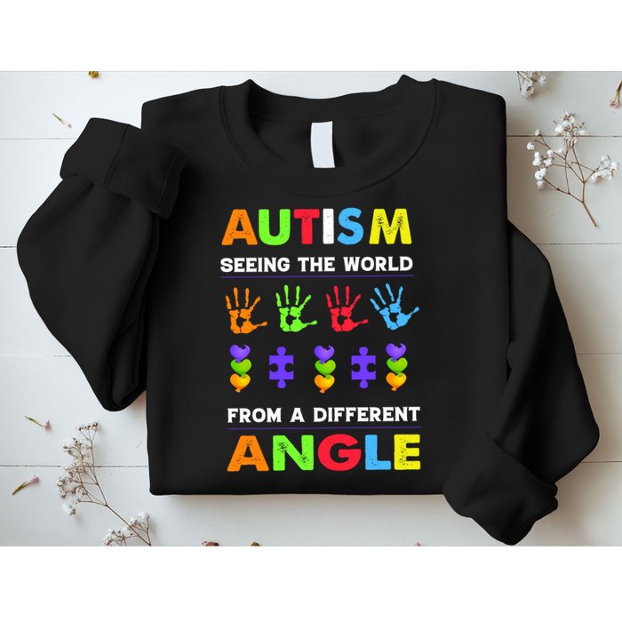 Autism Seeing The World From A Different Angle Sweatshirt