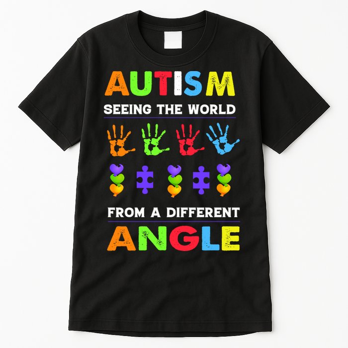 Autism Seeing The World From A Different Angle Tall T-Shirt