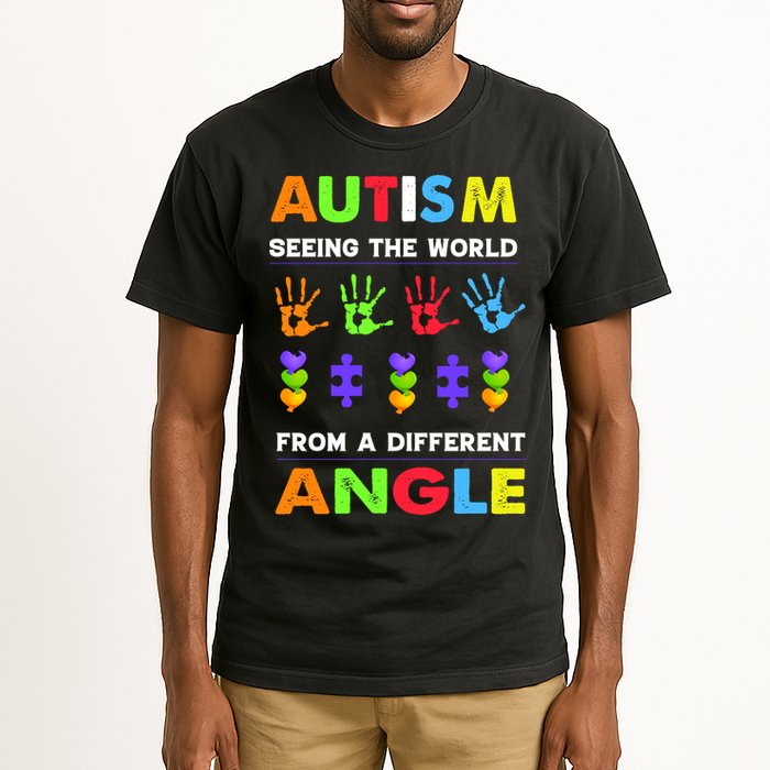 Autism Seeing The World From A Different Angle Tall T-Shirt