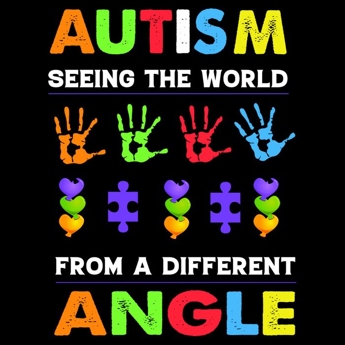 Autism Seeing The World From A Different Angle Button
