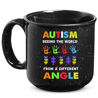 Autism Seeing The World From A Different Angle 15oz Campfire Ceramic Mug