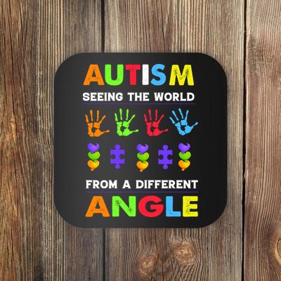 Autism Seeing The World From A Different Angle Coaster