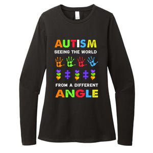 Autism Seeing The World From A Different Angle Womens CVC Long Sleeve Shirt