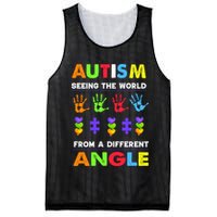 Autism Seeing The World From A Different Angle Mesh Reversible Basketball Jersey Tank
