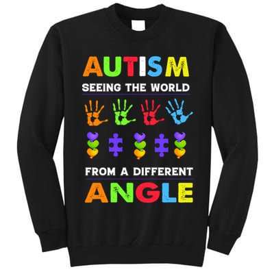Autism Seeing The World From A Different Angle Tall Sweatshirt