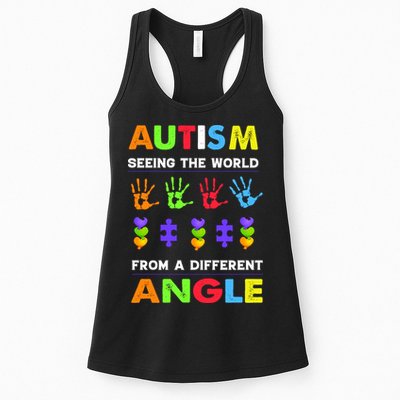 Autism Seeing The World From A Different Angle Womens Tank Top