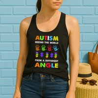 Autism Seeing The World From A Different Angle Womens Tank Top