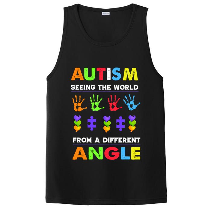 Autism Seeing The World From A Different Angle PosiCharge Competitor Tank
