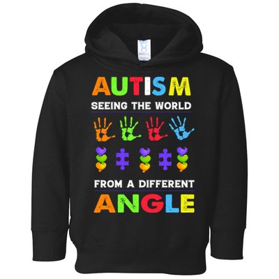 Autism Seeing The World From A Different Angle Toddler Hoodie