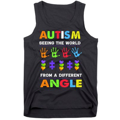 Autism Seeing The World From A Different Angle Tank Top