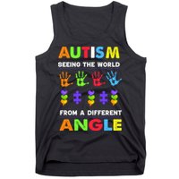 Autism Seeing The World From A Different Angle Tank Top