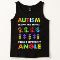 Autism Seeing The World From A Different Angle Tank Top