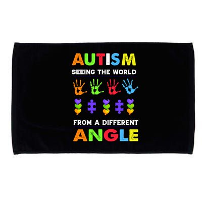 Autism Seeing The World From A Different Angle Microfiber Hand Towel