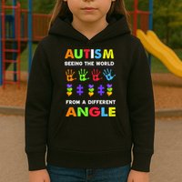 Autism Seeing The World From A Different Angle Kids Hoodie