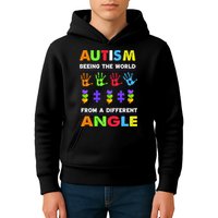 Autism Seeing The World From A Different Angle Kids Hoodie