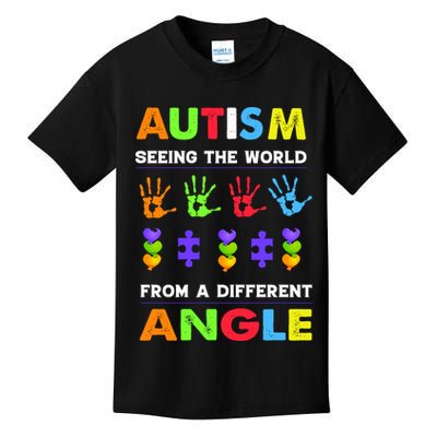 Autism Seeing The World From A Different Angle Kids T-Shirt