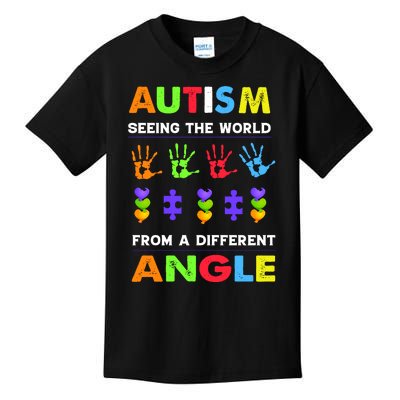 Autism Seeing The World From A Different Angle Kids T-Shirt