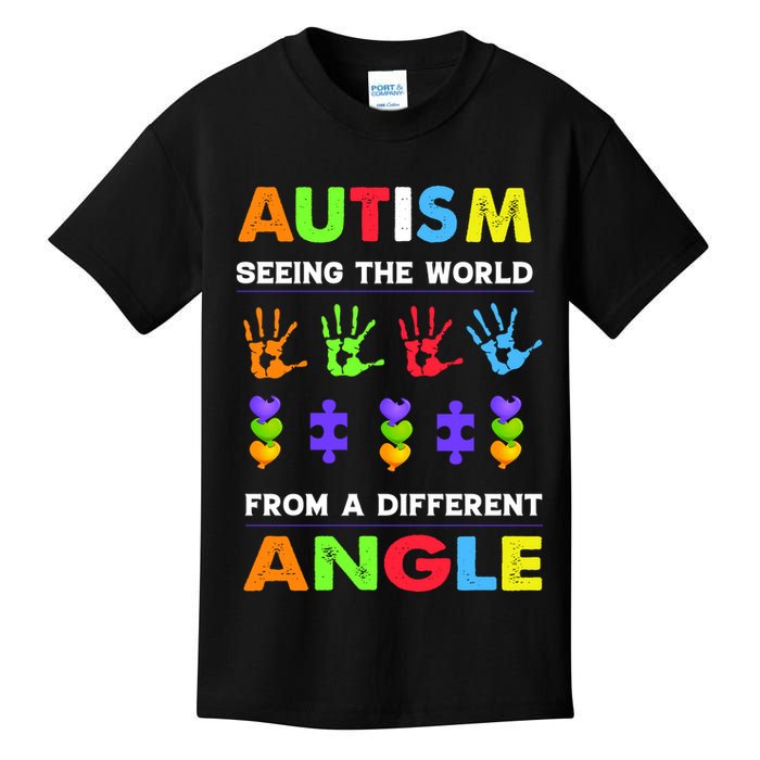 Autism Seeing The World From A Different Angle Kids T-Shirt
