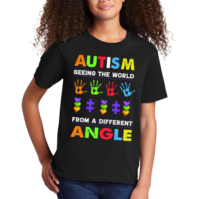 Autism Seeing The World From A Different Angle Kids T-Shirt