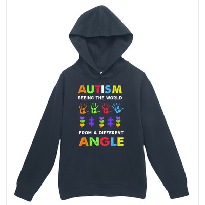 Autism Seeing The World From A Different Angle Urban Pullover Hoodie