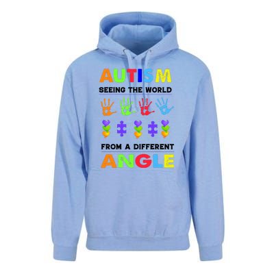 Autism Seeing The World From A Different Angle Unisex Surf Hoodie