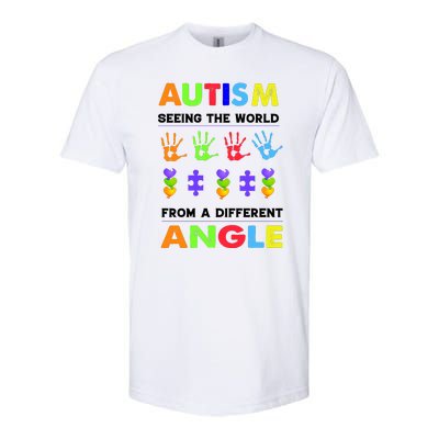 Autism Seeing The World From A Different Angle Softstyle CVC T-Shirt