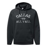 All Sport Trends Dallas Vs All Yall Performance Fleece Hoodie