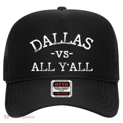 All Sport Trends Dallas Vs All Yall High Crown Mesh Back Trucker Hat