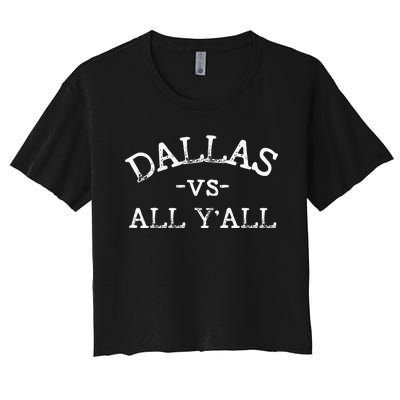 All Sport Trends Dallas Vs All Yall Women's Crop Top Tee