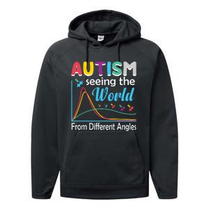 Autism Seeing The World From Different Angle Performance Fleece Hoodie