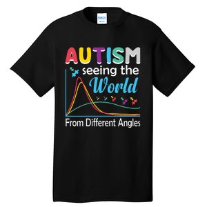 Autism Seeing The World From Different Angle Tall T-Shirt