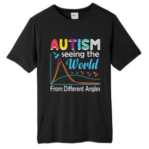 Autism Seeing The World From Different Angle Tall Fusion ChromaSoft Performance T-Shirt