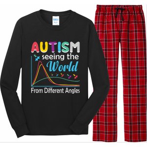 Autism Seeing The World From Different Angle Long Sleeve Pajama Set