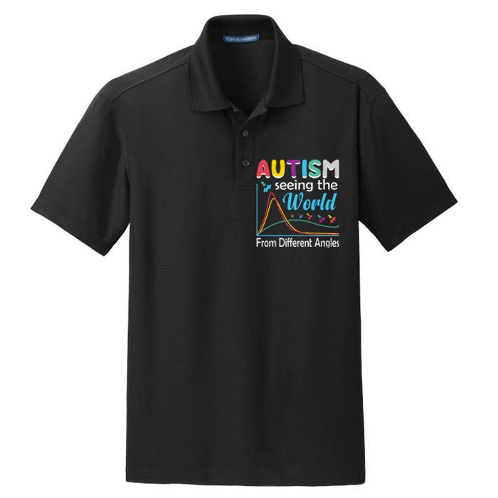 Autism Seeing The World From Different Angle Dry Zone Grid Polo